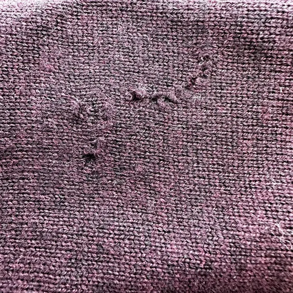 Hart Schaffner Marx 1/4 Zip Pullover Sweater Extra Fine Merino Wool Maroon Red L